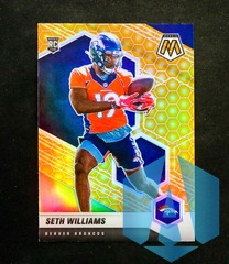 2021 Panini Mosaic Seth Williams #395 Rookie Honeycomb Prizm SSP